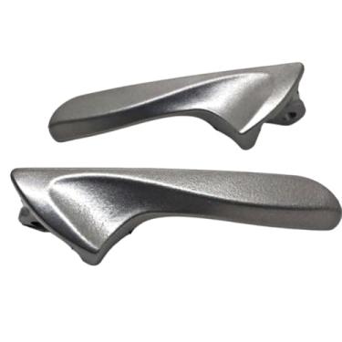 Imagem de Par de Gatilhos da Maçaneta Interna HB20, Cinza, 2012-2014, Dianteiro/Traseiro, Plástico Automotivo