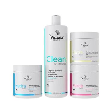 Imagem de Cronograma Capilar Victoria Hair - 4 Itens - VICTORIA HAIR COSMETICOS