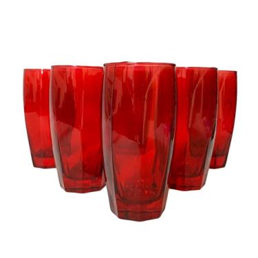 Imagem de Jogo De Copos Flórida 6 Unidades 370Ml Luxo Para Bebidas