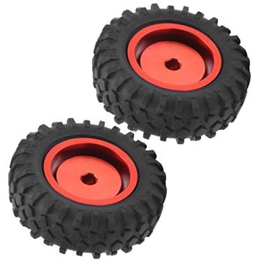 Imagem de Zerodis Pneu de Substituição de Liga de Alumínio para Roda de Caminhão Rc para Wpl D12 Design Antiderrapante Fácil Instalação Ideal para Entusiastas de Caminhão Rc Modelo Acessórios de Carro