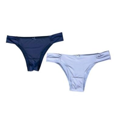 Imagem de KIT 2 CALCINHAS BASIC+ LINGERIE AZUL INDIGO/AZUL CLARO M