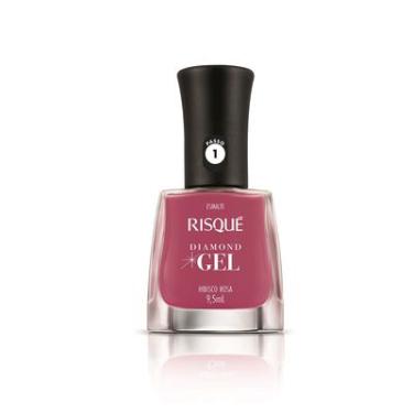 Imagem de Esmalte Risqué Diamond Gel Hibisco Rosa Cremoso 9,5ml