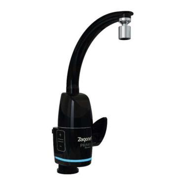 Imagem de Torneira Eletrônica Prima 220v Preta 5500w - Zagonel Touch Tecnologia - Baixa Pressão - Solar/gás