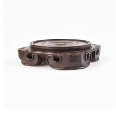 Imagem de suporte para bonsai Pedestal de exibição escultura quadrada para vasos, pedras, bules, decoração artesanal(Grande)