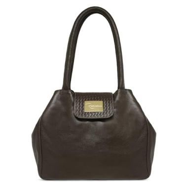 Imagem de Bolsa Saco Pequena de Couro Modelo Camila - Relicário (Marrom Café)