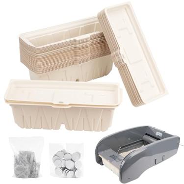 Imagem de LUVCOSY 30 Recipientes Descartáveis Para Lixo Com Sacos De Carvão Compatíveis Nature'S Miracle Litter Box 2ª E Littermaid 3ª, Bandejas Gatos (Máquina Não Incluída)