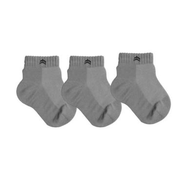 Imagem de Kit 3 Pares Meia Infantil Baby Up 02025 Algodão Cano Médio - QLC SPORT