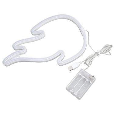 Imagem de Zerodis Luz de Néon para Jardinagem Doméstica Iluminação Interna Iluminação Interna Usb ou Bateria Decoração de Mesa para Arte de Quarto e Decoração de Festa Luz Neon LED Lâmpada de Mesa Em Forma de Chama (Luz Branca Quente 2700‑3200k)