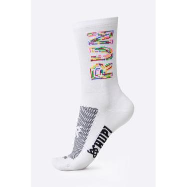 Imagem de Meia HUPI Run Colors Branca, Branco