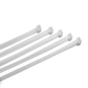 Imagem de Abracadeira De Nylon 3,6Mm X 300Mm Branca 100 Pcs