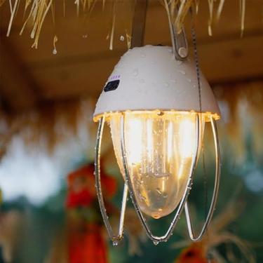 Imagem de Lampada Recarregavel，Lampião Camping Prova Dagua Ip65 Lampada Portatil Vintage Lampião com Carregador Portatil(Led Recarregavel)