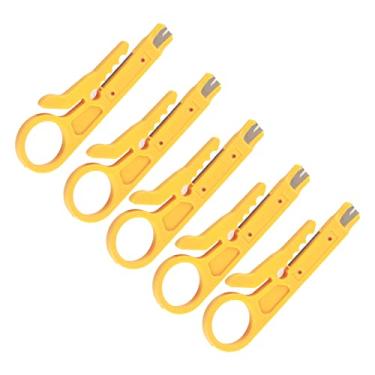 Imagem de lyrlody Mini Descascador de Fios, Descascador de Fios de Rede Portátil de 5 Peças Com Incisivo e Laço para Cat5 Cat5e Cat6 Cabo de Dados Impressora 3d Tubo Ptfe