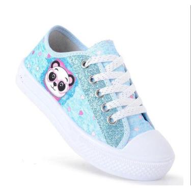 Imagem de Tênis Infantil de Menina Feminino Personagem Panda e Escolar Barato - 