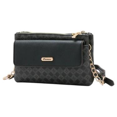 Imagem de Bolsa Feminina Elegante Alça Transversal Moderna Chenson, Preto, UN