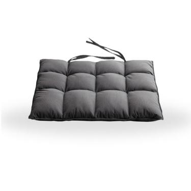 Imagem de Assentos De Cadeira Futon 40x40 Em Sued Liso - Speciale Home Grafite