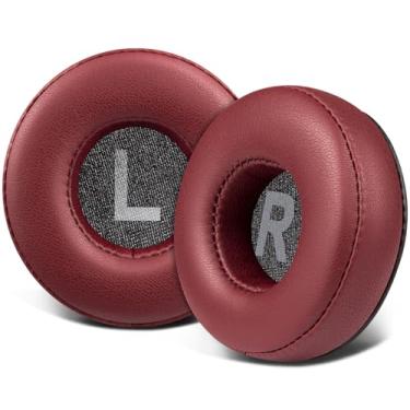 Imagem de SOULWIT Almofadas De Substituição Para Fones Ouvido Sony Wh-Ch500/Ch510/Ch520, Mdr-Zx100/Zx110/Zx110Nc/Zx220/Xb200/Zx300/Zx330Bt, Mdr-V100/V150/V200/V250/V300/V400, Dr-Bt101 - Borgonha