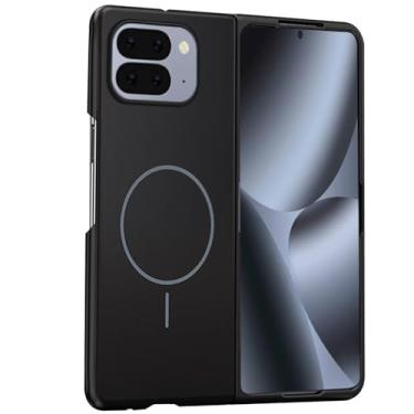 Imagem de YQODSZ Capa magnética dobrável para Google Pixel 10 Pro, [compatível com Magsafe] Capa protetora fina e fina resistente a arranhões para Google Pixel 10 Pro Fold preta