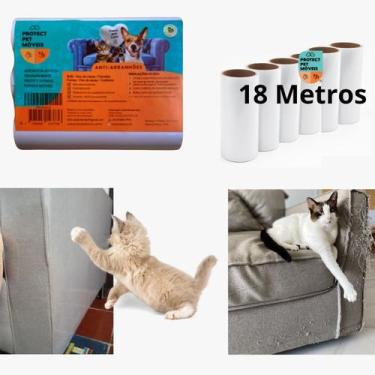 Imagem de Protetor Adesivo Sofa 6 Rolos Anti Arranhão Gato Protetores - Protect 