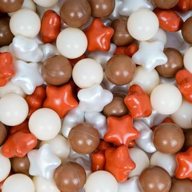 Imagem de Dekeyoo Pacote com 100 bolas de plástico sem BPA, à prova de esmagamento para poços de bola, barraca, playhouse, brinquedo infantil para festa, 5 cm