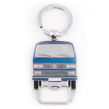 Imagem de BRISA Coleção VW – Chaveiro Volkswagen Chaveiro Acessório Porta-chaves com abridor de garrafa em design de ônibus T3, T4, T5, T3 Bus/Azul, Einheitsgröße
