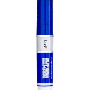 Imagem de Pincel Marcador Permanente, BRW, Supermark, Azul, Caixa com 12