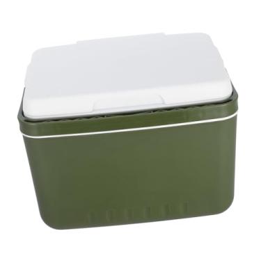 Imagem de Portable Insulated Cooler Box with Handle Compact Food Container for Car Camping Picnics BBQ Sturdy Leakproof Design for Outdoor Use
