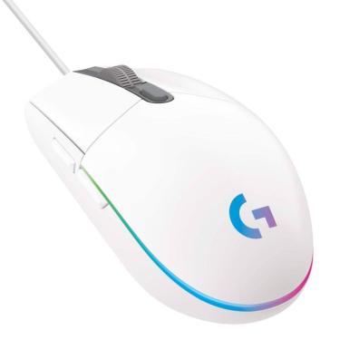 Imagem de Mouse para jogos Logitech G203 Wired 8.000 DPI LIGHTSYNC RGB branco