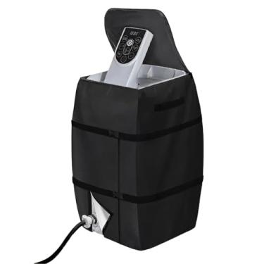 Imagem de Capa de aquecedor de spa com proteção de painel de controle, gabinete de tecido Oxford resistente, escudo externo à prova d'água para bomba de piscina e sistema de aquecimento