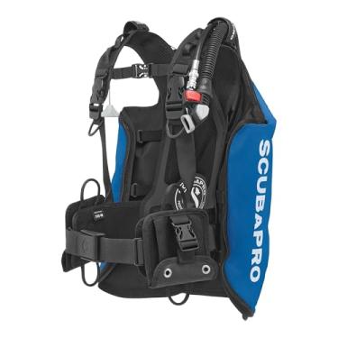 Imagem de SCUBAPRO Navigator Lite Back Inflated Scuba Diving BCD com inflador de potência equilibrada para mergulho recreativo, médio - 2GG, azul