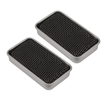 Imagem de Yctze Mini Fogão Portátil a álcool, 2 Peças, Fogão de Acampamento à Prova de para Cozinhar, Churrasco, Caminhadas e Atividades Ao Ar Livre (Prata)