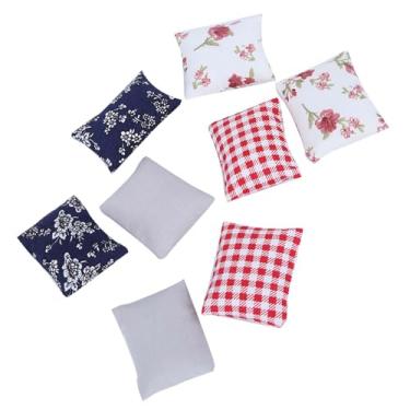 Imagem de Zerodis Travesseiro para Casa de Bonecas, 8 Peças, Produtos para Maternidade, Brinquedos Infantis, Bonecas e Brinquedos de Pelúcia, e Almofada de Pelúcia para Escala 1:12, Acessórios de Móveis para