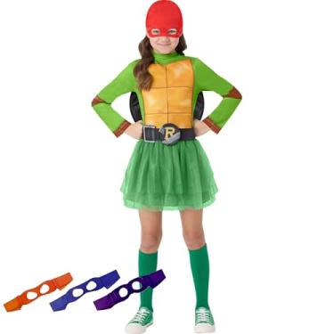 Imagem de InSpirit Designs Teenage Mutant Ninja Turtle 4-in 1 Dress Costume Cosplay Michelangelo, Donatello, Raphael and Leonardo (Small)