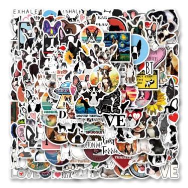 Imagem de 130pcs Boston Terrier Stickers Pack, Aesthetic Cartoon Cute Vinyl Waterproof Decals for Water Bottle,Laptop,Phone,Skateboard,Scrapbooking,Bumper for Kids Teens Adults Fans for Party Supply