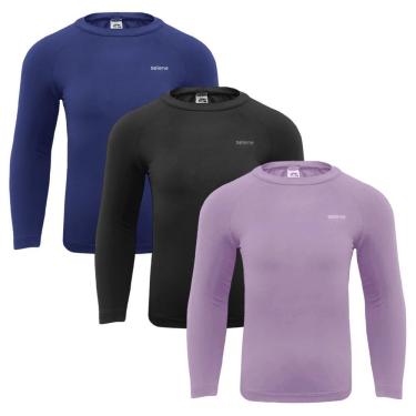 Imagem de Kit 3 Camisas Térmicas Selene Proteção UV50+ Infantl