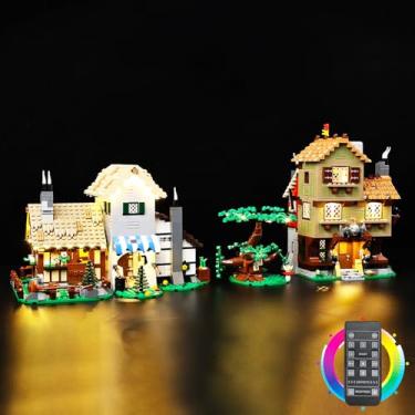 Imagem de 10332 Model Compatible, Kyglaring LED Light Kit for Medieval Town Squar Building Set, Lighting Set, No Model (RC Version)