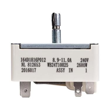 Imagem de WB24T10025 Interruptor de controle infinito do queimador de superfície, interruptor elétrico de substituição para interruptor GE Range (20.3 cm) AP2024072 AH236750 EA236750 PS236750 154510 769692