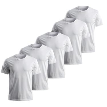 Imagem de Kit 5 Camisetas Masculinas Tecnologia Dry Proteção Solar Térmica Anti Suor Academia Treino-Unissex