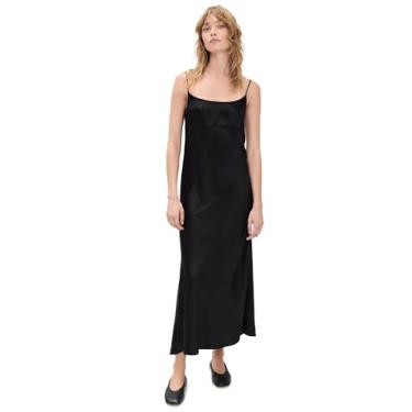 Imagem de Theory Vestido feminino curvo slim slip, Preto, 50