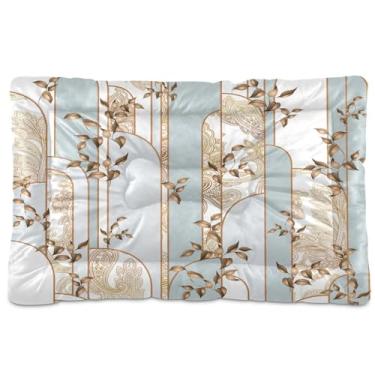 Imagem de SEHANY Cama para cães e gatos com flores silvestres coloridas com fundo antiderrapante, cama de canil, colchão macio para animais de estimação, lavável para cães pequenos, médios e grandes, gatos