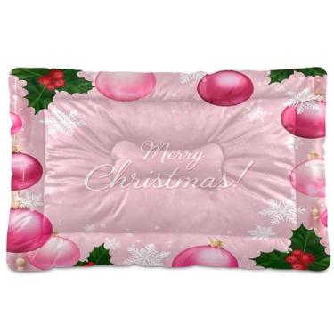 Imagem de SEHANY Cama de Natal bola para cães e gatos com fundo antiderrapante, cama de canil, colchão macio para animais de estimação, lavável, almofada de cama para cães pequenos, médios e grandes, gatos, 91