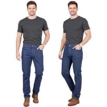 Imagem de Kit 3 Calças Jeans Masculina Premium 100% Algodão Conforto - Mundo Nov