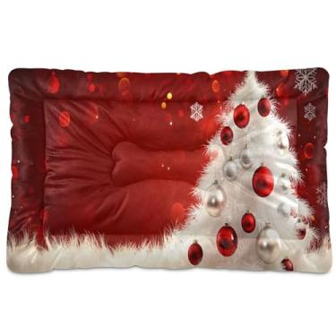 Imagem de SEHANY Cama de árvore de Natal para cães e gatos com fundo antiderrapante, cama de canil, colchão macio para animais de estimação, lavável para cães pequenos, médios e grandes, gatos, 61 x 45 cm