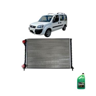 Imagem de Kit Radiador Doblò 1.3/1.6/1.8 16V + Aditivo Paraflu Verde Pronto Uso 5