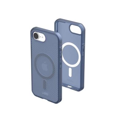 Imagem de URBAN ARMOR GEAR Capa UAG projetada para iPhone 16e Dot - Compatível com MagSafe Capa protetora resistente leve texturizada transparente grau militar à prova de quedas, azul nuvem
