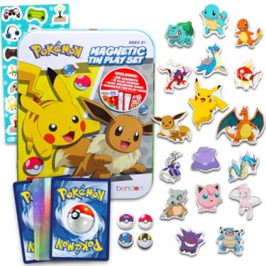 Imagem de Pokemon Conjunto De Ímãs Geladeira Pokémon - Pacote Com 36 Para Crianças Pequenas, Brinquedos Educativos Desenvolvimento Infantil, Além Adesivos, E Muito Mais. Magnético