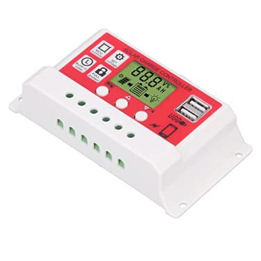 Imagem de KIMISS Controlador de Carga Solar Com Display LCD - Regulador PWM de 12V/24V para Baterias de Lítio, Saídas USB Duplas e Gerenciamento Inteligente de Carregamento PWM (#11)