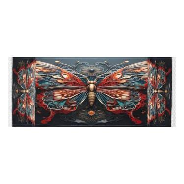 Imagem de Wassud Capas mecânicas de máquina de lavar e secar borboleta, protetor de lavadora com sacos de armazenamento, capa de geladeira à prova de poeira com bolsos para lavanderia doméstica, cozinha, 120 x