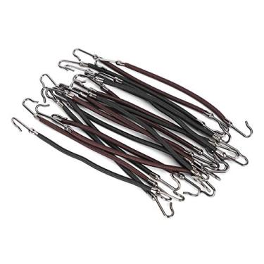 Imagem de Luqeeg 20 Peças de Ganchos de Rabo de Cavalo, Grampos de Cabelo Com Laços de Cabelo Elásticos, Evitam Puxar o, ótimo Acessório de para Vários Estilos de, Material de Borracha Durável