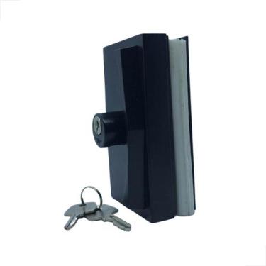 Imagem de Fechadura Para Porta De Correr Pressão G1510-S Preto - Glasspeças