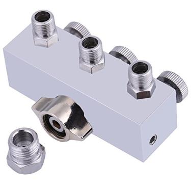 Imagem de Zerodis Divisor de Mangueira de Ar de 3 Vias, Conector de Compressor de Ar de Alta Pressão, Acessório de Aerógrafo de Pressão Ajustável, Encaixe de Tubulação de Mangueira